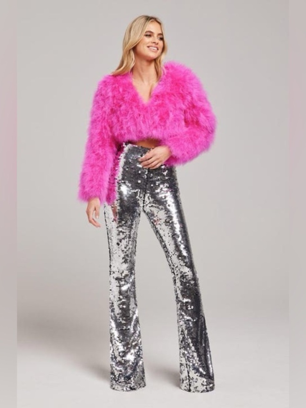 Nadine Merabi Cilla Sequin Pant size 4